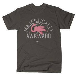 NWOT SnorgTees Majestically Awkward Flamingo Shirt
